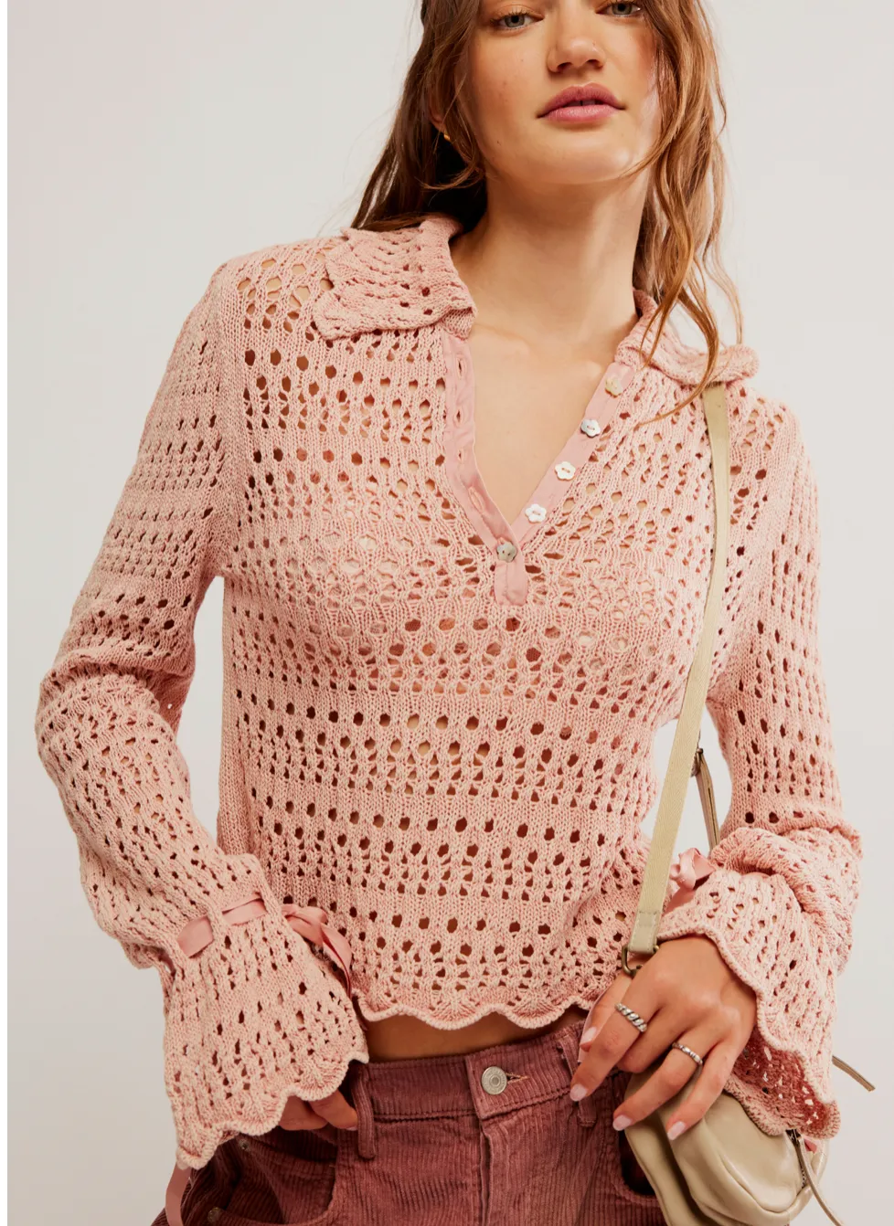 Pointelle Pullover