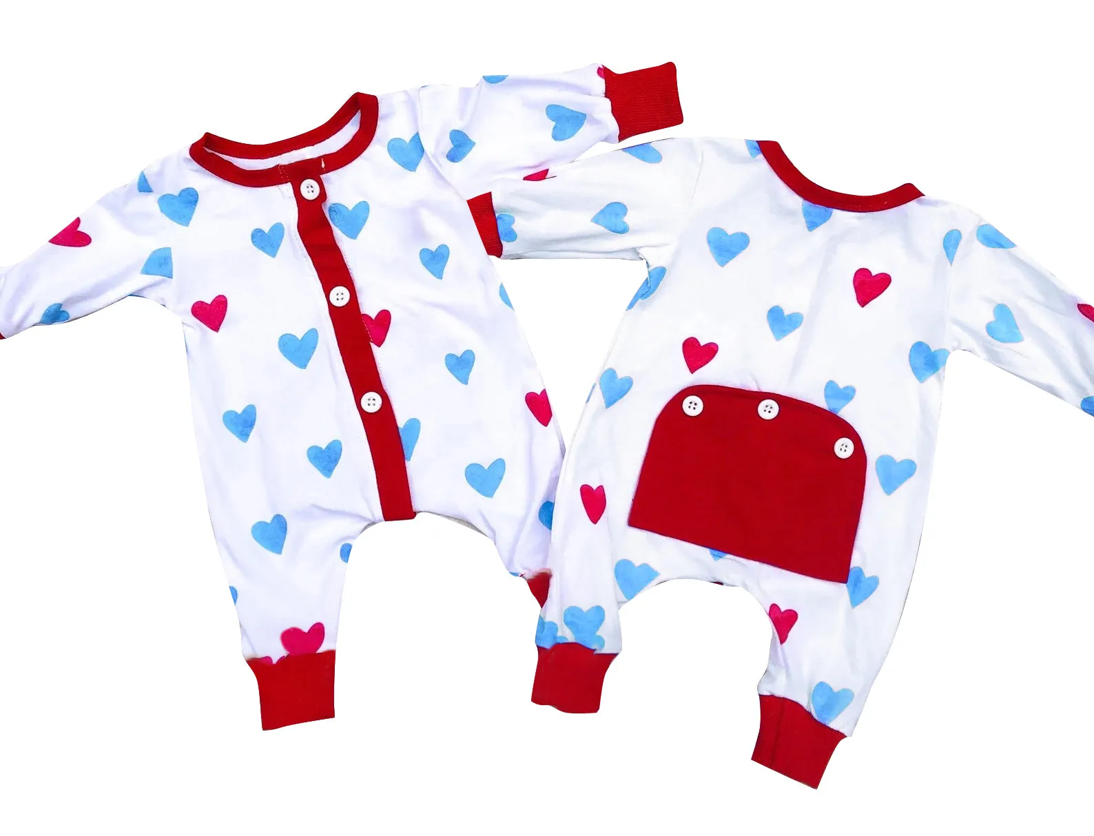 pre-order LR0826 baby boy love long sleeve romper