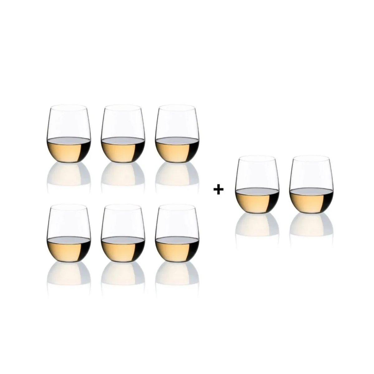 Riedel O Wine Tumbler Viognier/Chardonnay Glass Value Pack 335ml (Buy 6 Get 8)