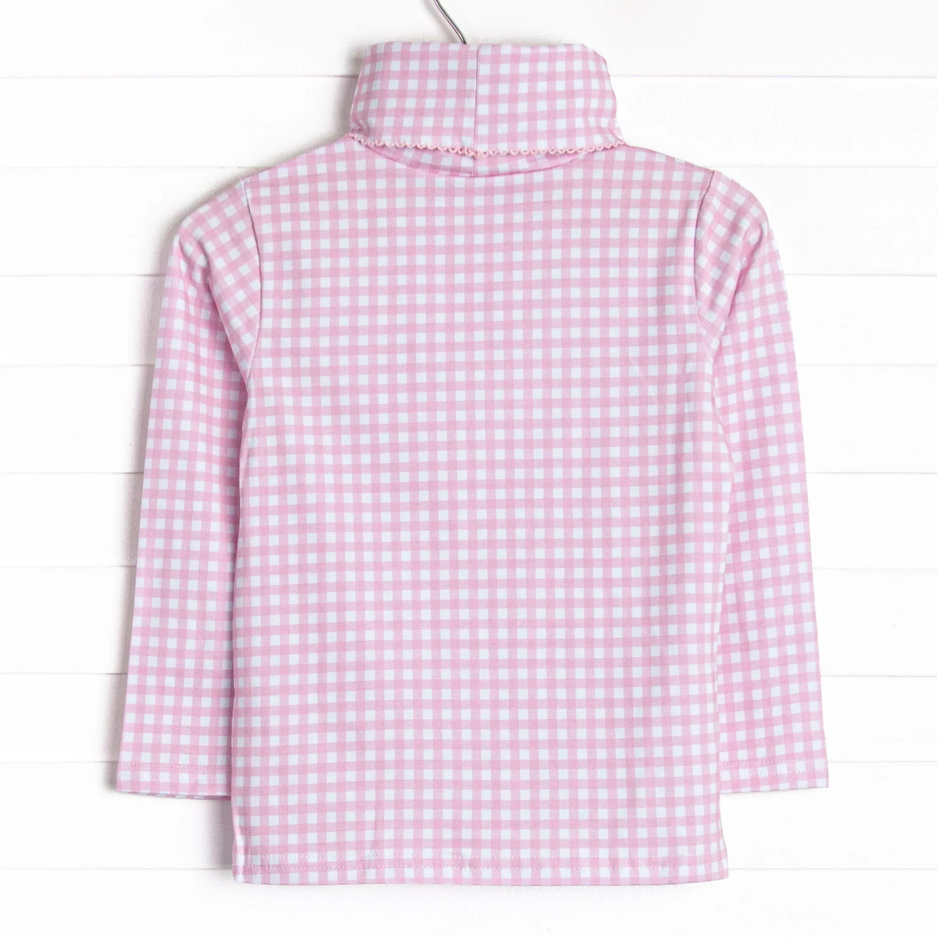 Rosie Turtleneck, Pink Gingham