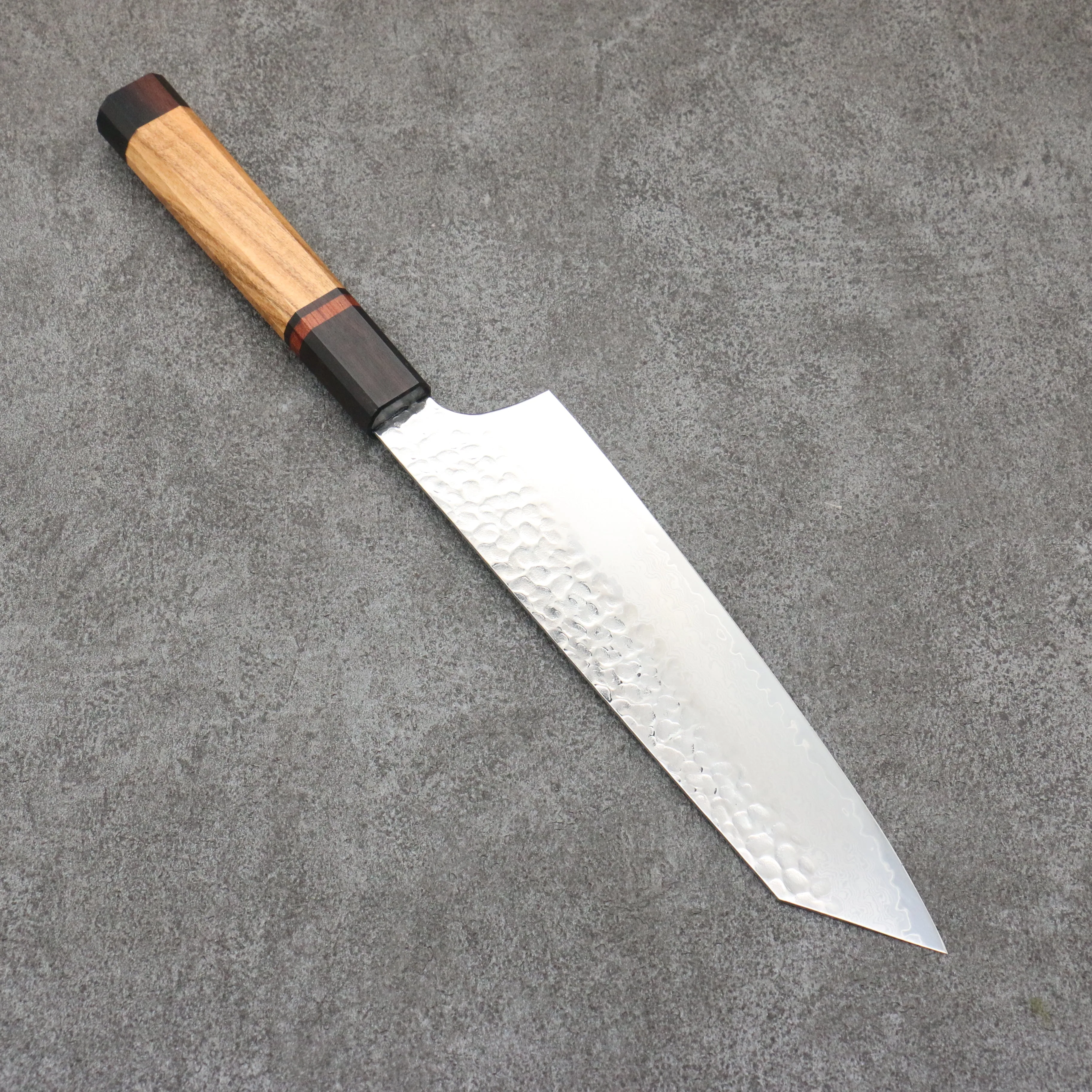 Sakai Takayuki VG10 33 Layer Damascus Kengata Gyuto 190mm Mountain cherry (12 sided) Handle