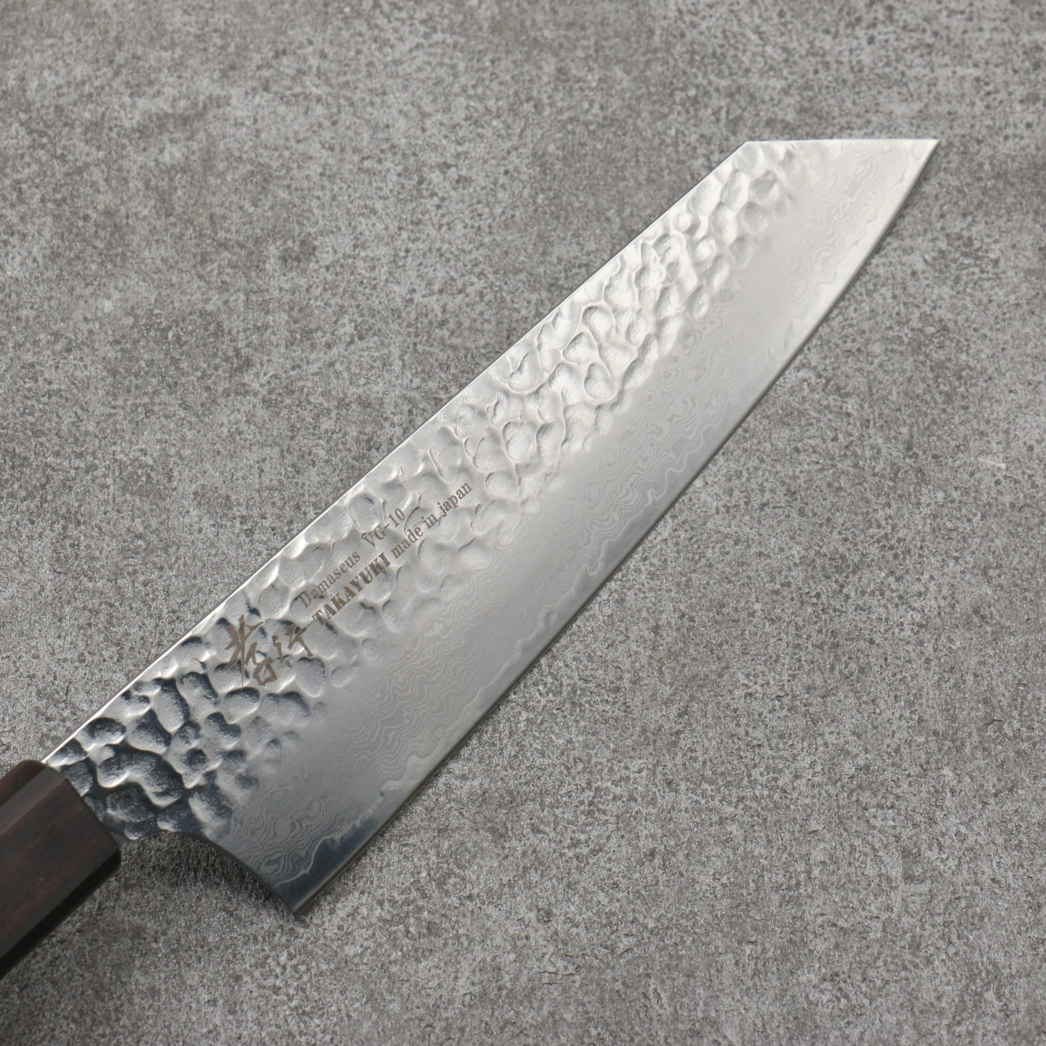 Sakai Takayuki VG10 33 Layer Damascus Kengata Gyuto 190mm Mountain cherry (12 sided) Handle