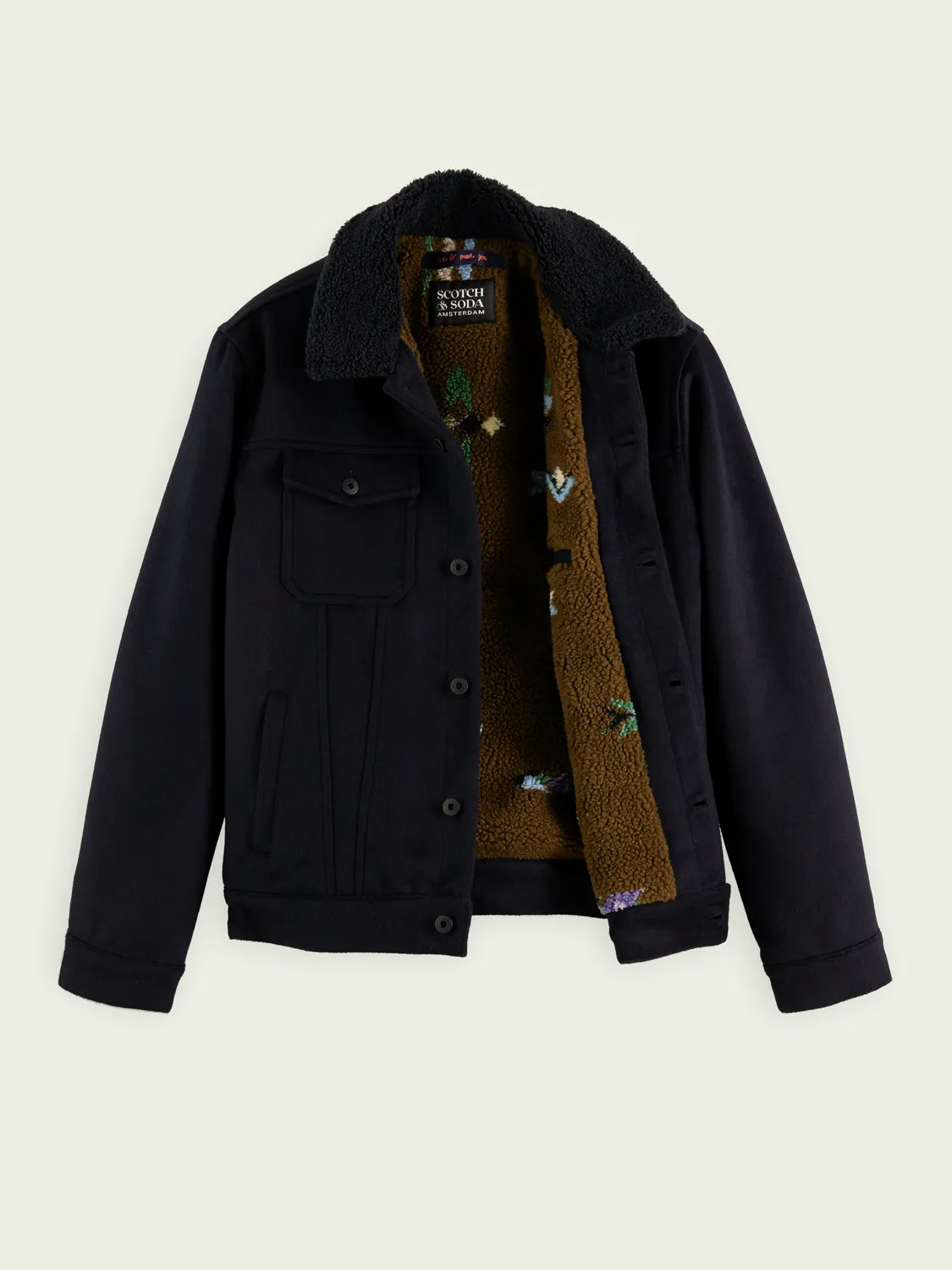 Scotch & Soda - Sherpa Lined Trucker Jacket