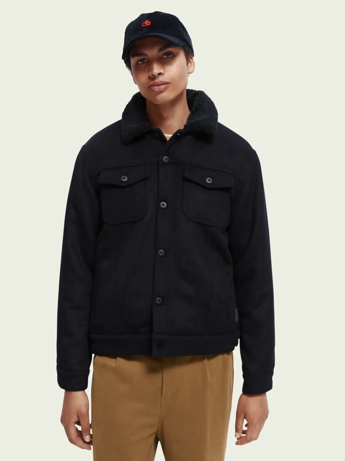 Scotch & Soda - Sherpa Lined Trucker Jacket