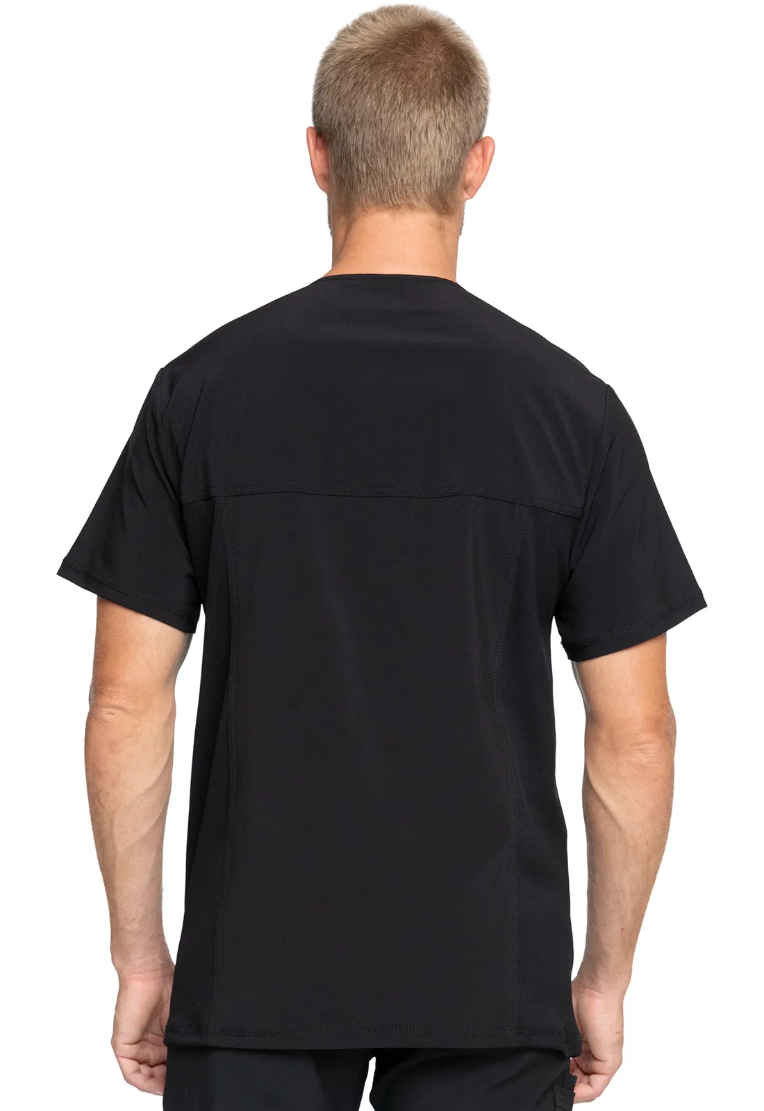 Scrub Top - Cherokee Infinity Men's V-Neck Top - Black, CK900A