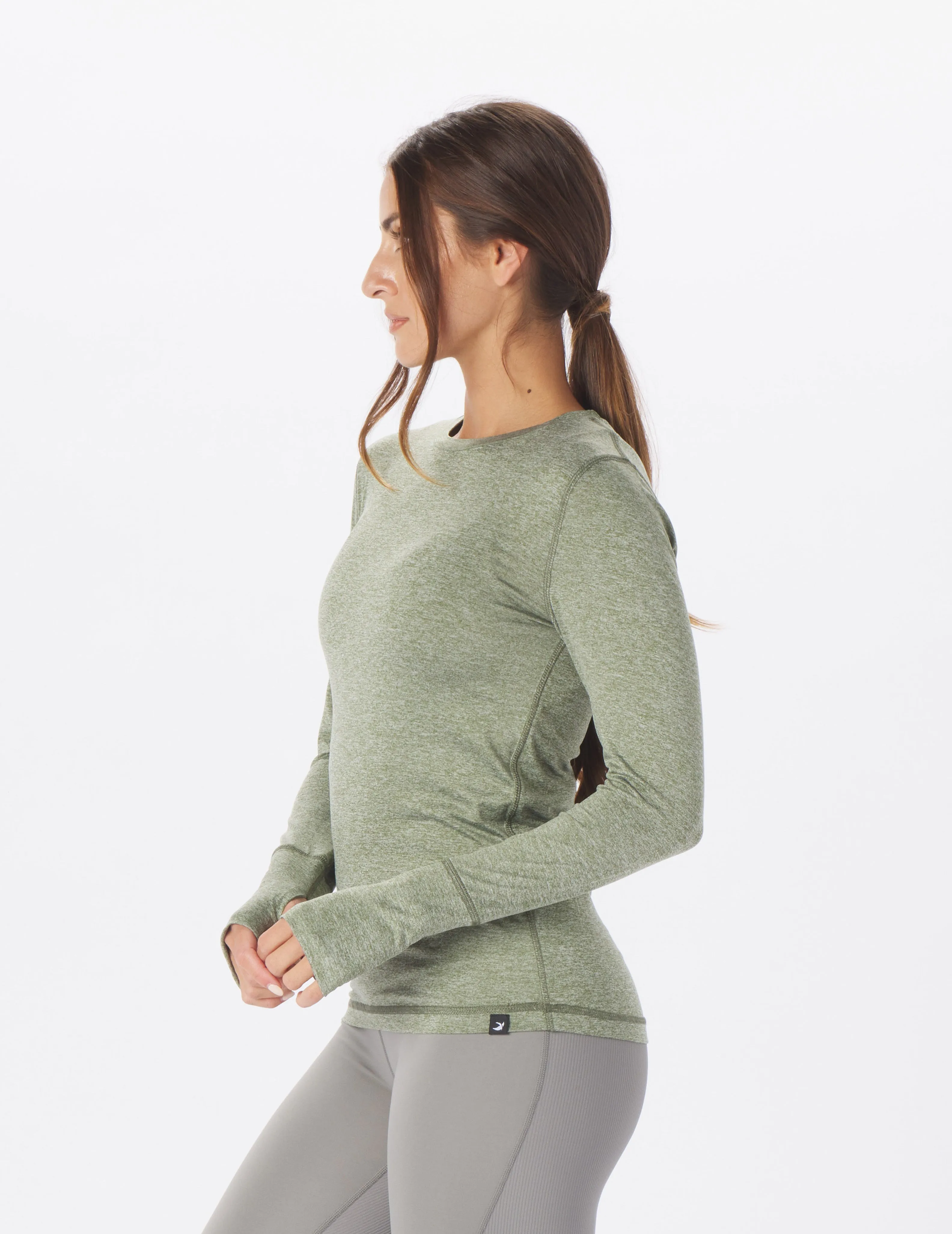 Simplicity Long Sleeve: Chive Heather