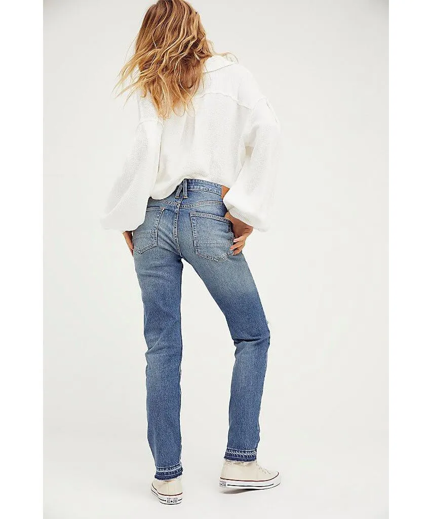 Slim Boyfriend Jeans Mid Blue