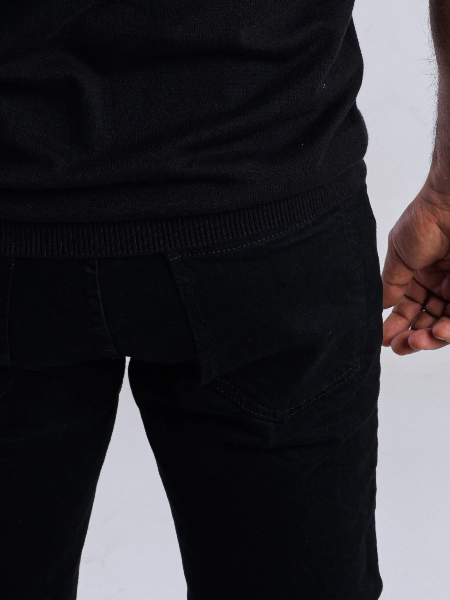 Slim Fit Flex Black Jeans