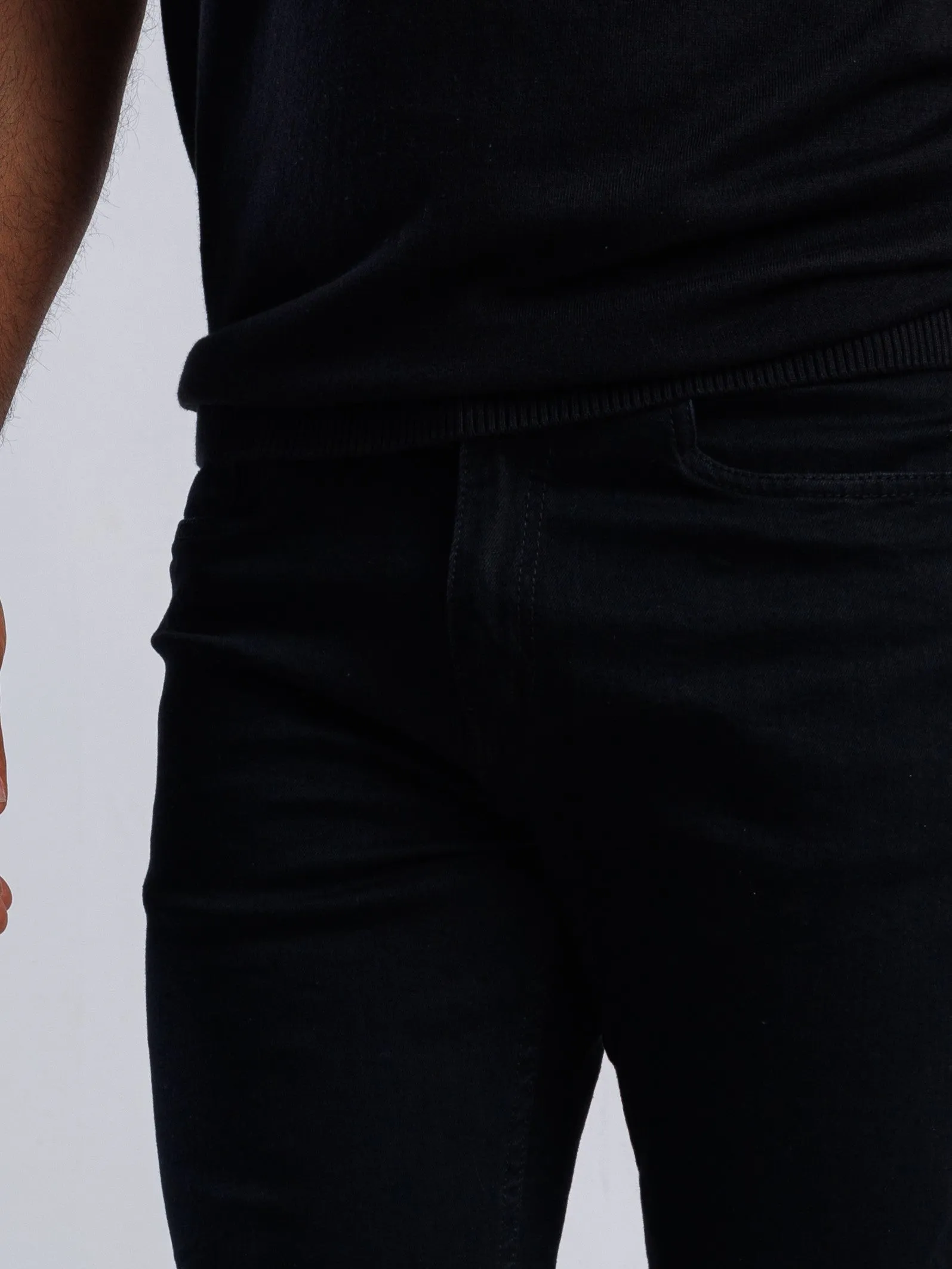 Slim Fit Flex Black Jeans