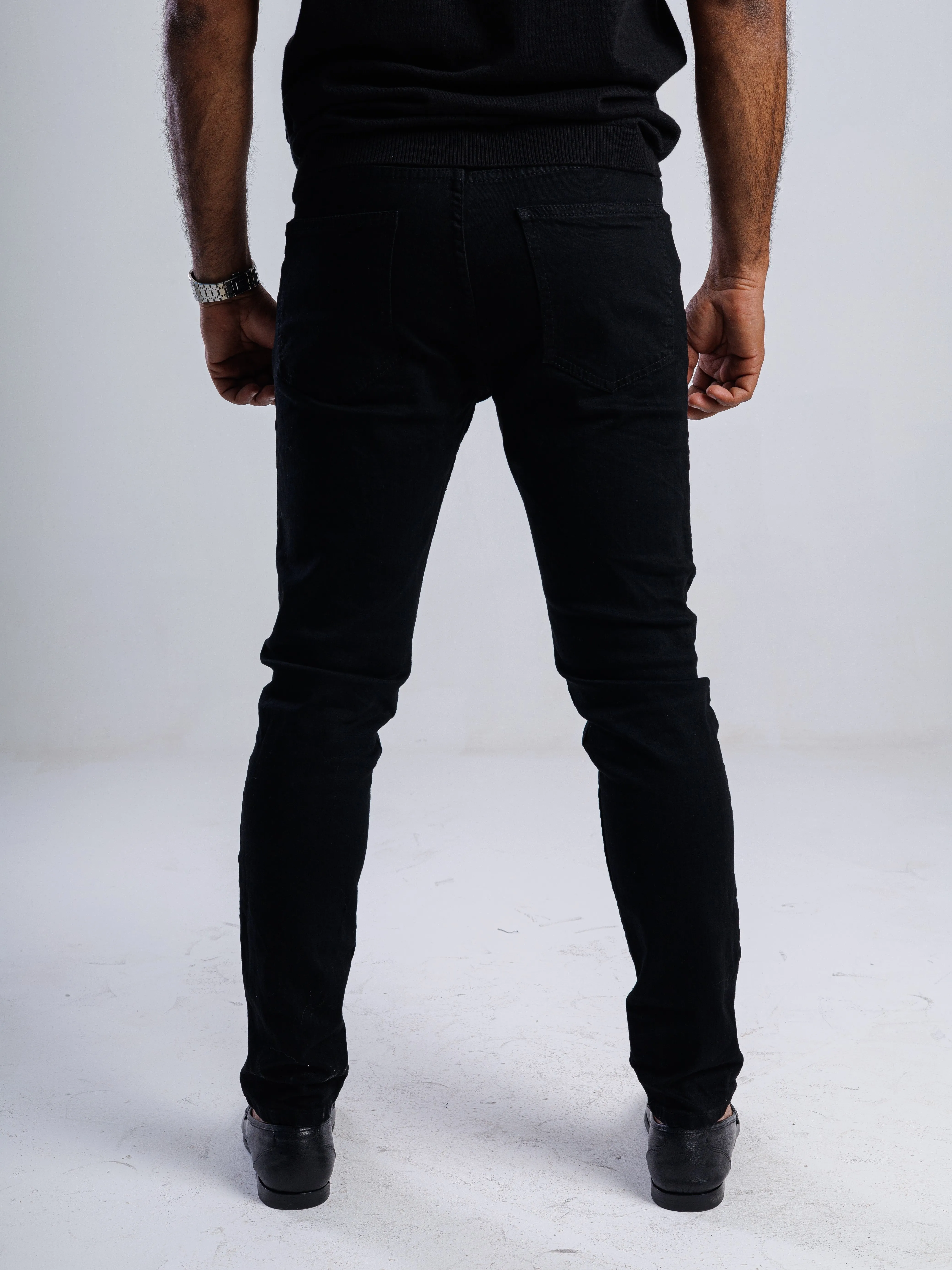 Slim Fit Flex Black Jeans