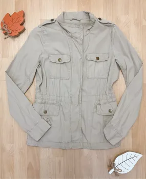 St. Johns Bay Khaki Jacket Size Small