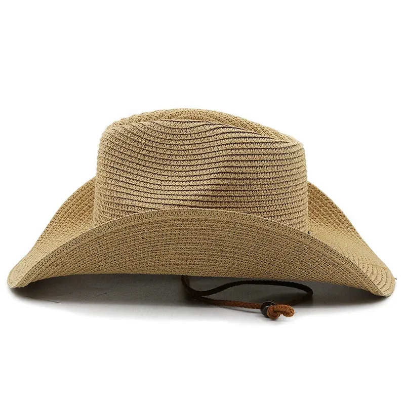 Summer Breathable Straw Cowboy Hat