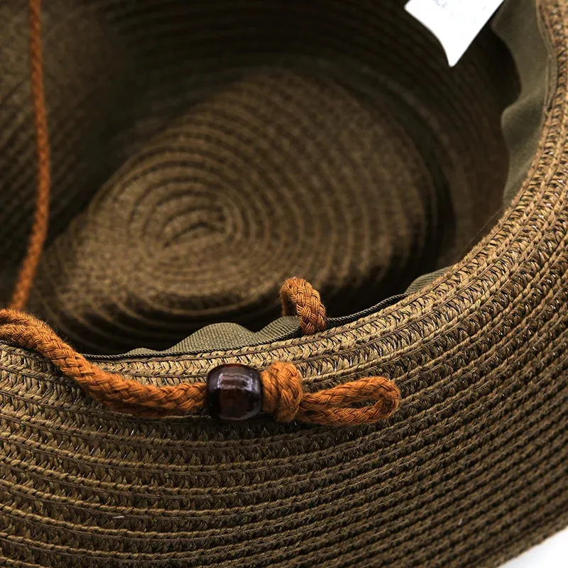 Summer Breathable Straw Cowboy Hat