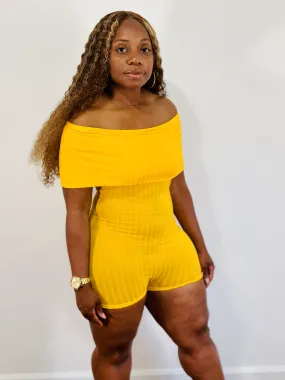 Sun Breeze One Piece Romper (Yellow)