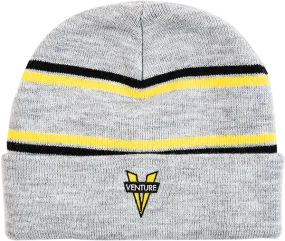 Venture Trucks Heritage Cuff Beanie Heather/ Black/Yellow