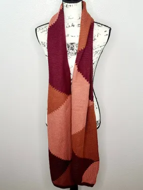 Vince Camuto Women's Ruby Red Wine Chunky Knit Wrap Scarf