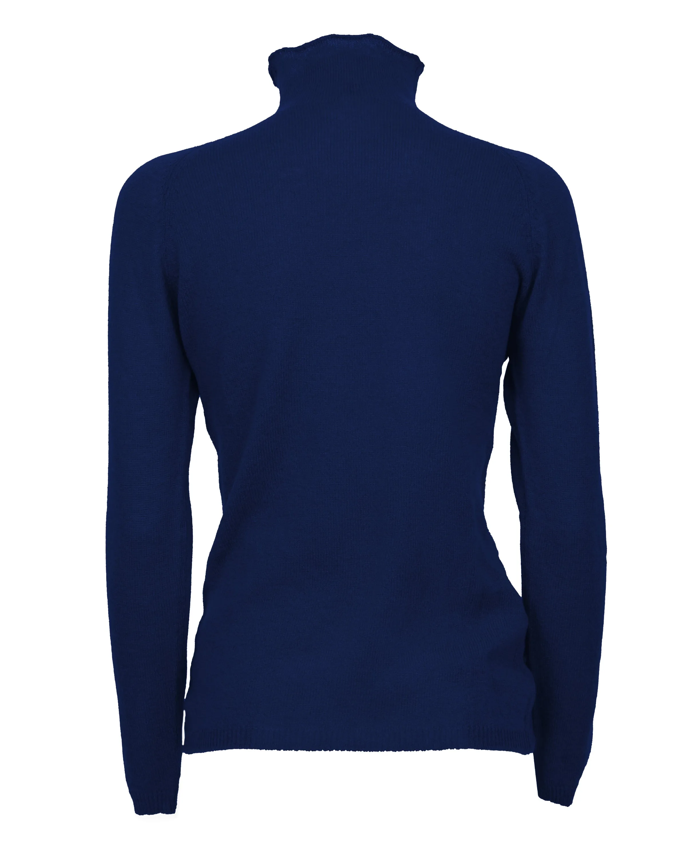 Women's Ultralight Cashmere Raglan Turtleneck Melange Blue