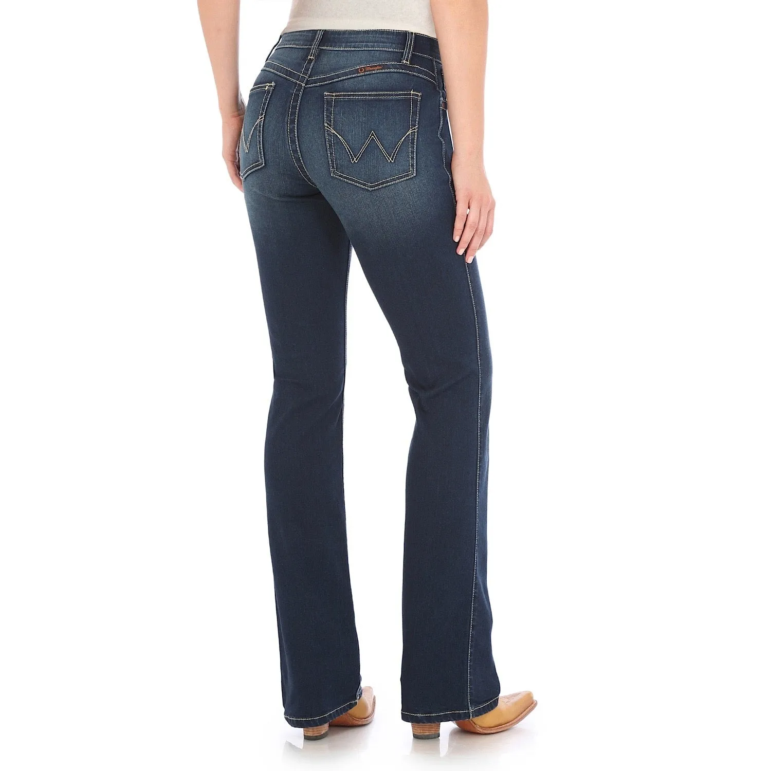 Wrangler Women's Ultimate Riding Jean-Q Baby Dark Blue